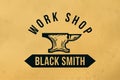 Forge, blacksmith logo or label