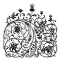 Forged decorative lattice Royalty Free Stock Photo