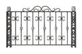 Forged fence, barrier Royalty Free Stock Photo