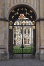 Forged gates of All Saints College, Oxford, UK Royalty Free Stock Photo