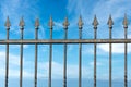 Forged Iron Fence with Arrows Royalty Free Stock Photo
