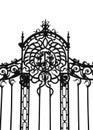 Forged iron gate