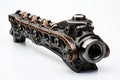 Forged Rail Head Royalty Free Stock Photo