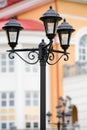 Forged street lamp Royalty Free Stock Photo