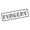 FORGERY stamp on white background