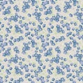 Forget Me Not Floral Seamless Pattern