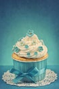 Forgetmenot cupcake Royalty Free Stock Photo