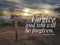 Forgive from bible verse design for Christianity.