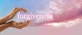 Forgive and release to your Higher Power Royalty Free Stock Photo