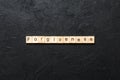 forgiveness word written on wood block. forgiveness text on table, concept Royalty Free Stock Photo