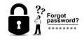 Forgot password vector sign