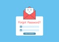 Forgot your password. This design can be used for websites, landing pages, user interface, mobile applications, posters