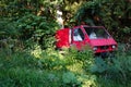Forgotten car in the woods Royalty Free Stock Photo