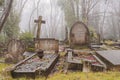 Cemetery grave stones, london