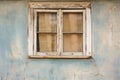Forgotten Old window frame. Generate Ai Royalty Free Stock Photo