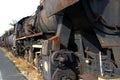 Forgotten rusty steam locomotive