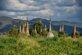 Forgotten time ancient ruins of Buddhist temples