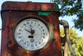 Forgotten vintage gasoline pump