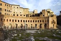 The Fori Imperiali and the Trajano Market Royalty Free Stock Photo