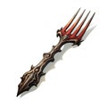 Red Fork Weapon For Fantasy Board Game
