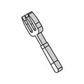 fork garden tool isometric icon vector illustration Royalty Free Stock Photo