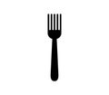 Fork icon illustrated in vector on white background Royalty Free Stock Photo