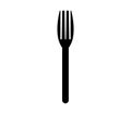 Fork icon illustrated in vector on white background Royalty Free Stock Photo