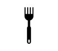 Fork icon illustrated in vector on white background Royalty Free Stock Photo
