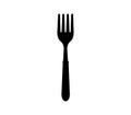 Fork icon illustrated in vector on white background Royalty Free Stock Photo