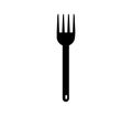 Fork icon illustrated in vector on white background Royalty Free Stock Photo
