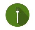 Fork icon illustrated in vector on white background Royalty Free Stock Photo