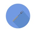 Fork icon illustrated in vector on white background Royalty Free Stock Photo