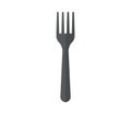 Fork icon illustrated in vector on white background Royalty Free Stock Photo