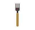 Fork icon illustrated in vector on white background Royalty Free Stock Photo