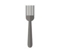 Fork icon illustrated in vector on white background Royalty Free Stock Photo