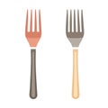 Fork and knife icon. Flat illustration of fork and knife vector icon for web design