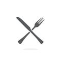 Fork and Knife icon vector Royalty Free Stock Photo