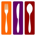 Fork, knife and spoon Royalty Free Stock Photo