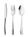 fork, knife, spoon, cutlery isolated on white background, clipping path Royalty Free Stock Photo