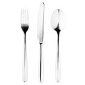 Fork, knife, spoon, cutlery on white