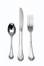 fork knife spoon silverware Royalty Free Stock Photo