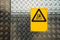 Fork lift truck warning sign Royalty Free Stock Photo