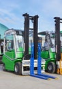 Fork lift trucks Royalty Free Stock Photo