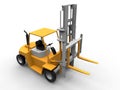 Fork lifter 3D illustration