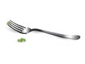 Fork and pea