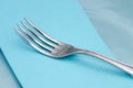 Fork on the plate Royalty Free Stock Photo