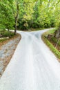 Fork in Road Goes Two Directions Royalty Free Stock Photo