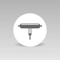 Fork with sausage vector icon BBQ barbecue concept Royalty Free Stock Photo