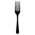Fork silhouette vector icon Royalty Free Stock Photo