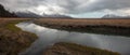 Fork in small river near Chinitna Bay Alaska USA Royalty Free Stock Photo